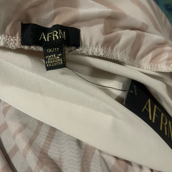 AFRM women’s zebra print Felix power mesh skirt - Picture 4 of 4